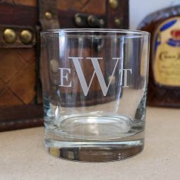 Monogram Rocks Glass